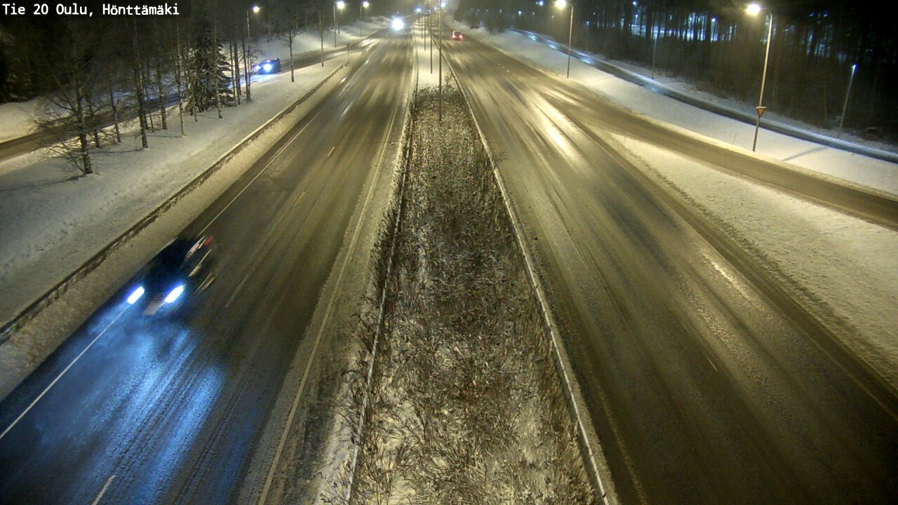 Weather Camera Image Väg 20 Oleåborg, Hönttämäki, Oulu, Pohjois-Pohjanmaa
