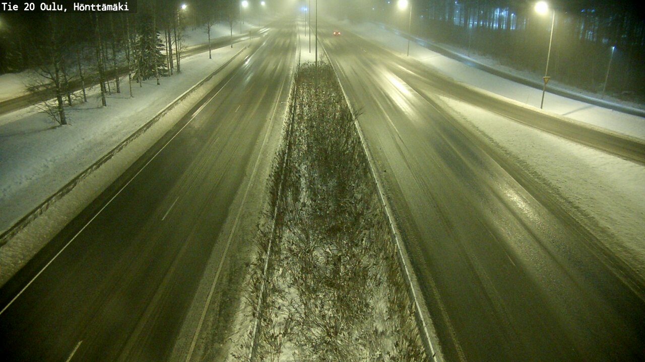 Weather Camera Image Väg 20 Oleåborg, Hönttämäki, Oulu, Pohjois-Pohjanmaa