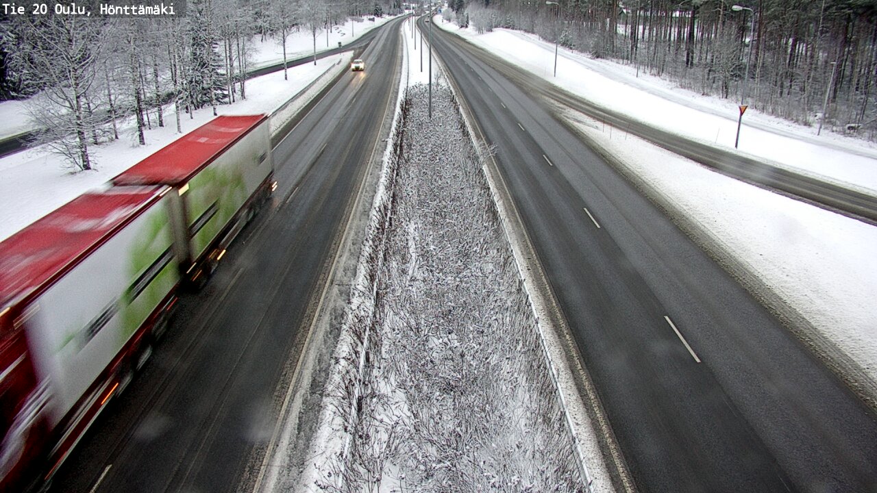 Weather Camera Image Väg 20 Oleåborg, Hönttämäki, Oulu, Pohjois-Pohjanmaa