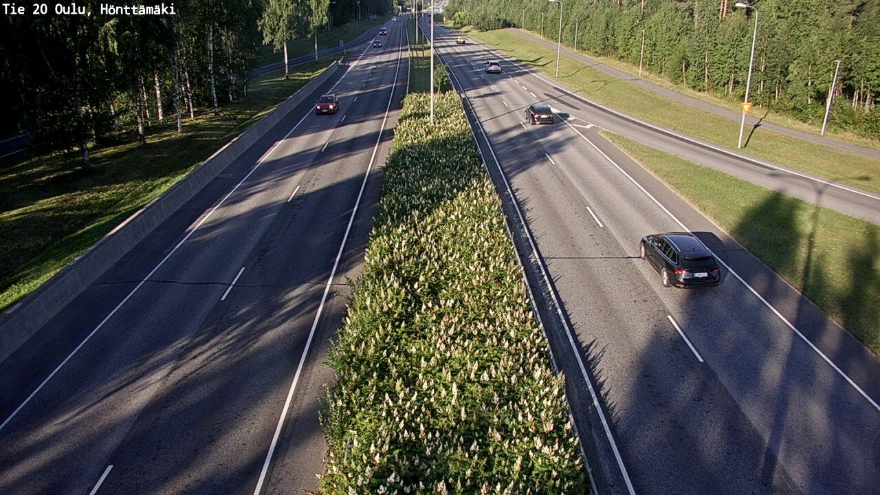 Weather Camera Image Väg 20 Oleåborg, Hönttämäki, Oulu, Pohjois-Pohjanmaa