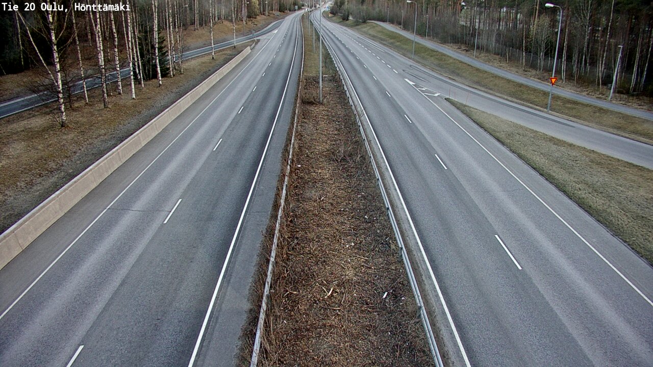 Weather Camera Image Road 20 Oulu, Hönttämäki, Oulu, Pohjois-Pohjanmaa