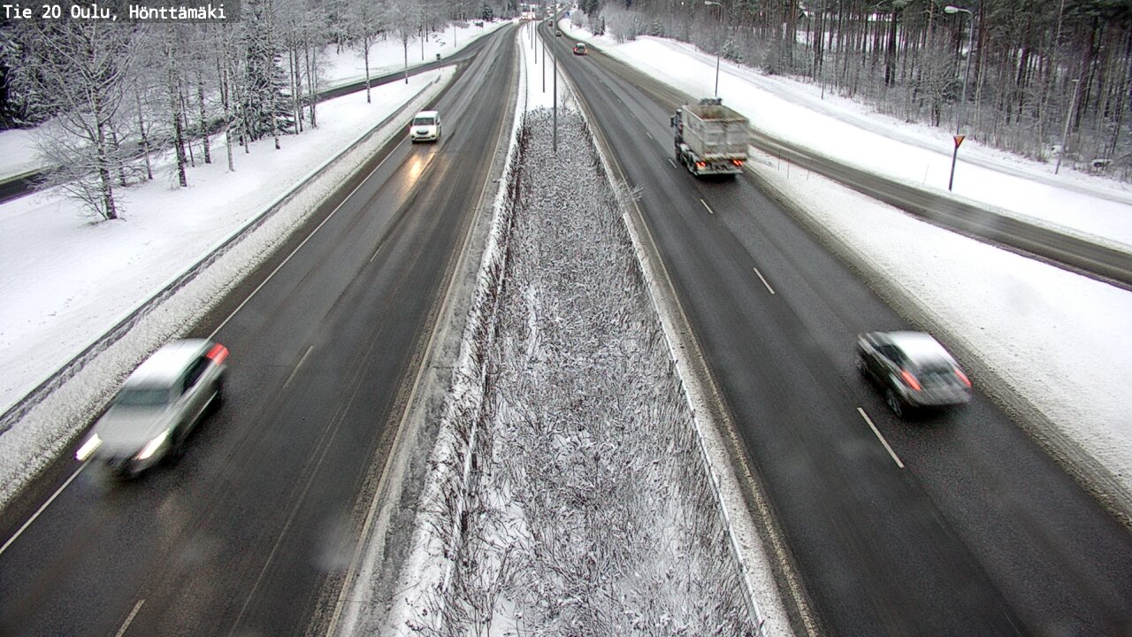 Weather Camera Image Väg 20 Oleåborg, Hönttämäki, Oulu, Pohjois-Pohjanmaa