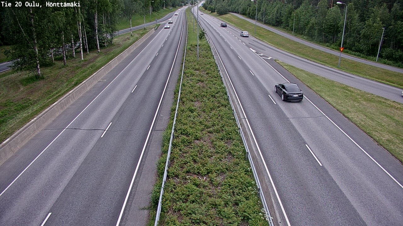 Weather Camera Image Road 20 Oulu, Hönttämäki, Oulu, Pohjois-Pohjanmaa