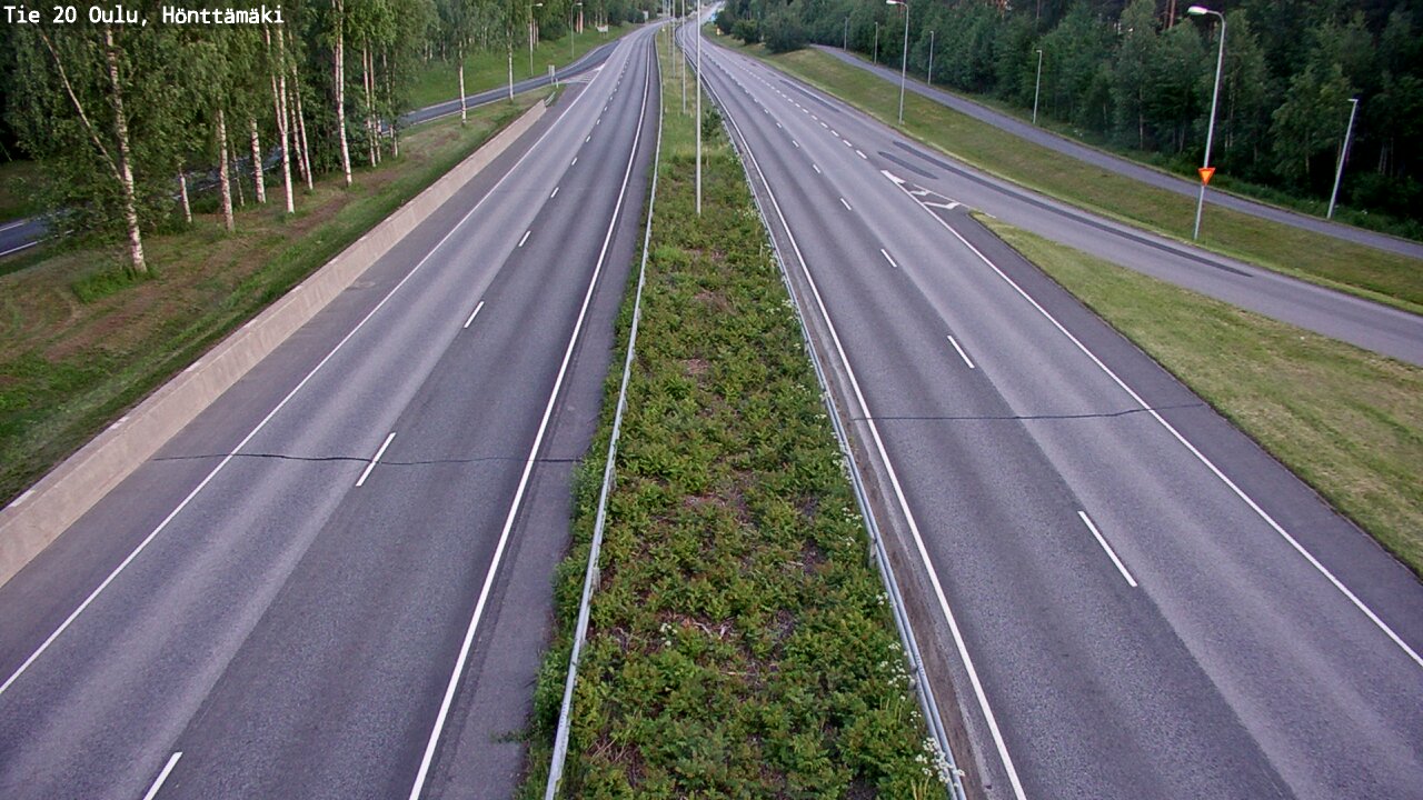 Weather Camera Image Road 20 Oulu, Hönttämäki, Oulu, Pohjois-Pohjanmaa