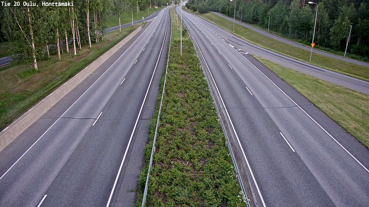 Weather Camera Image Road 20 Oulu, Hönttämäki, Oulu, Pohjois-Pohjanmaa