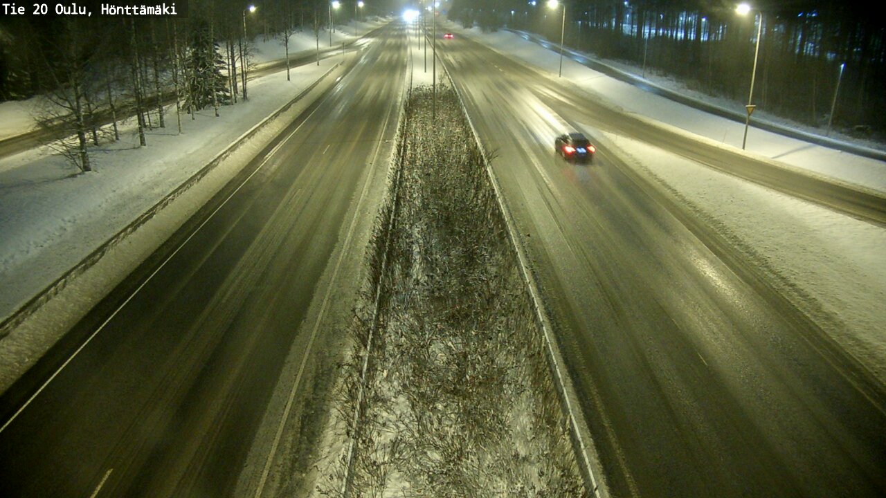 Weather Camera Image Väg 20 Oleåborg, Hönttämäki, Oulu, Pohjois-Pohjanmaa