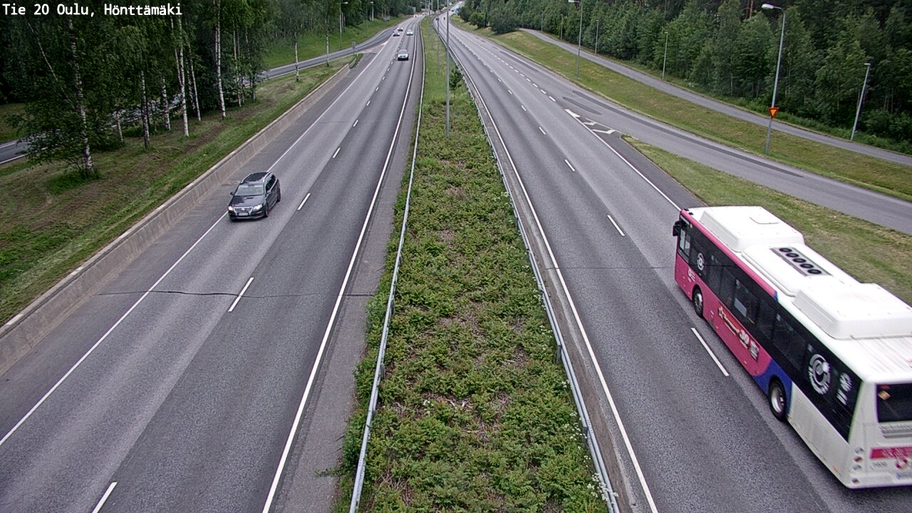 Weather Camera Image Road 20 Oulu, Hönttämäki, Oulu, Pohjois-Pohjanmaa