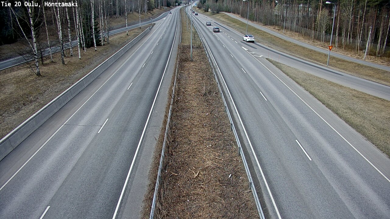 Weather Camera Image Road 20 Oulu, Hönttämäki, Oulu, Pohjois-Pohjanmaa