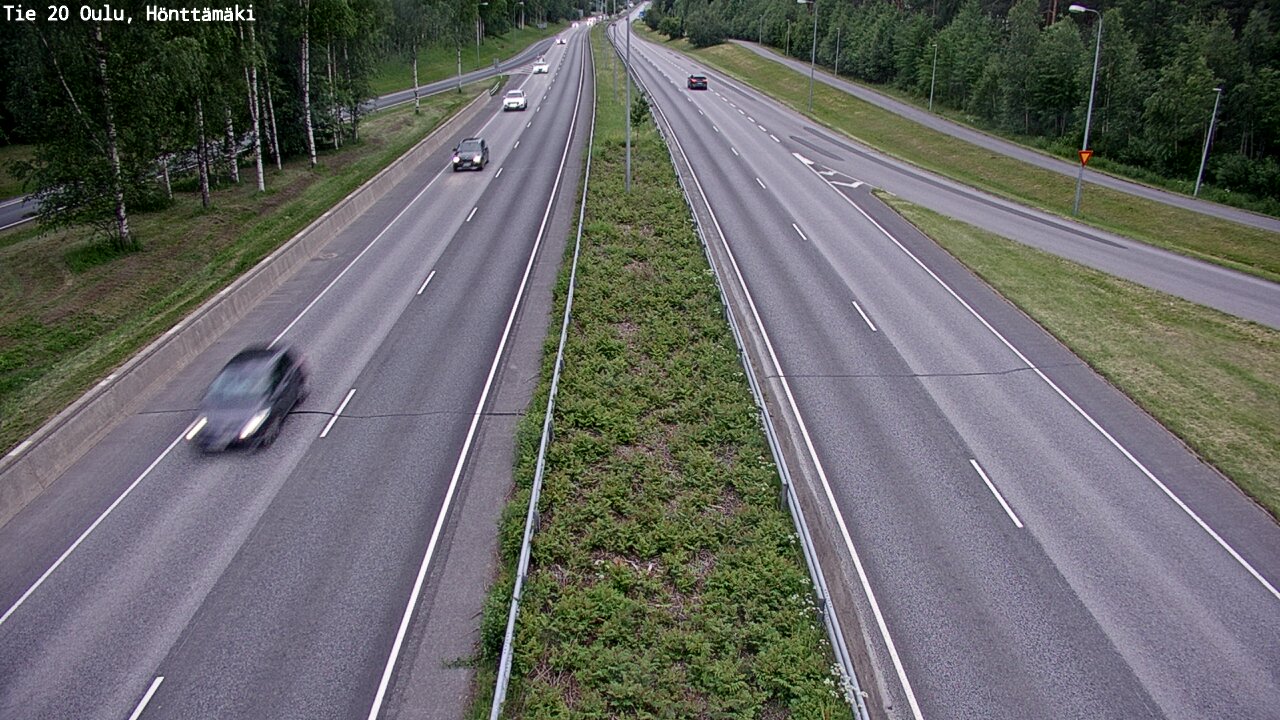 Weather Camera Image Road 20 Oulu, Hönttämäki, Oulu, Pohjois-Pohjanmaa