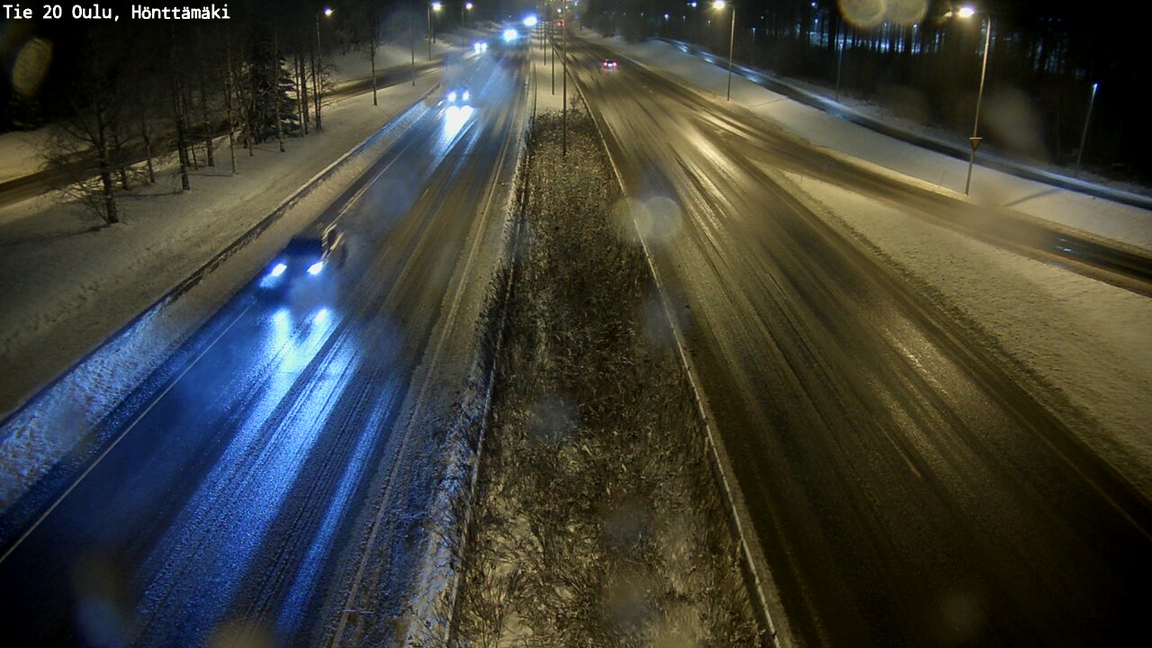 Weather Camera Image Väg 20 Oleåborg, Hönttämäki, Oulu, Pohjois-Pohjanmaa