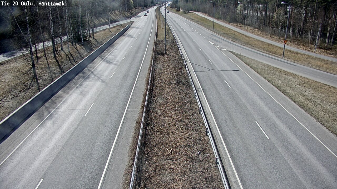 Weather Camera Image Road 20 Oulu, Hönttämäki, Oulu, Pohjois-Pohjanmaa