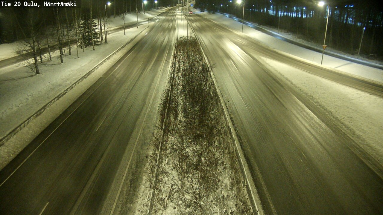 Weather Camera Image Väg 20 Oleåborg, Hönttämäki, Oulu, Pohjois-Pohjanmaa