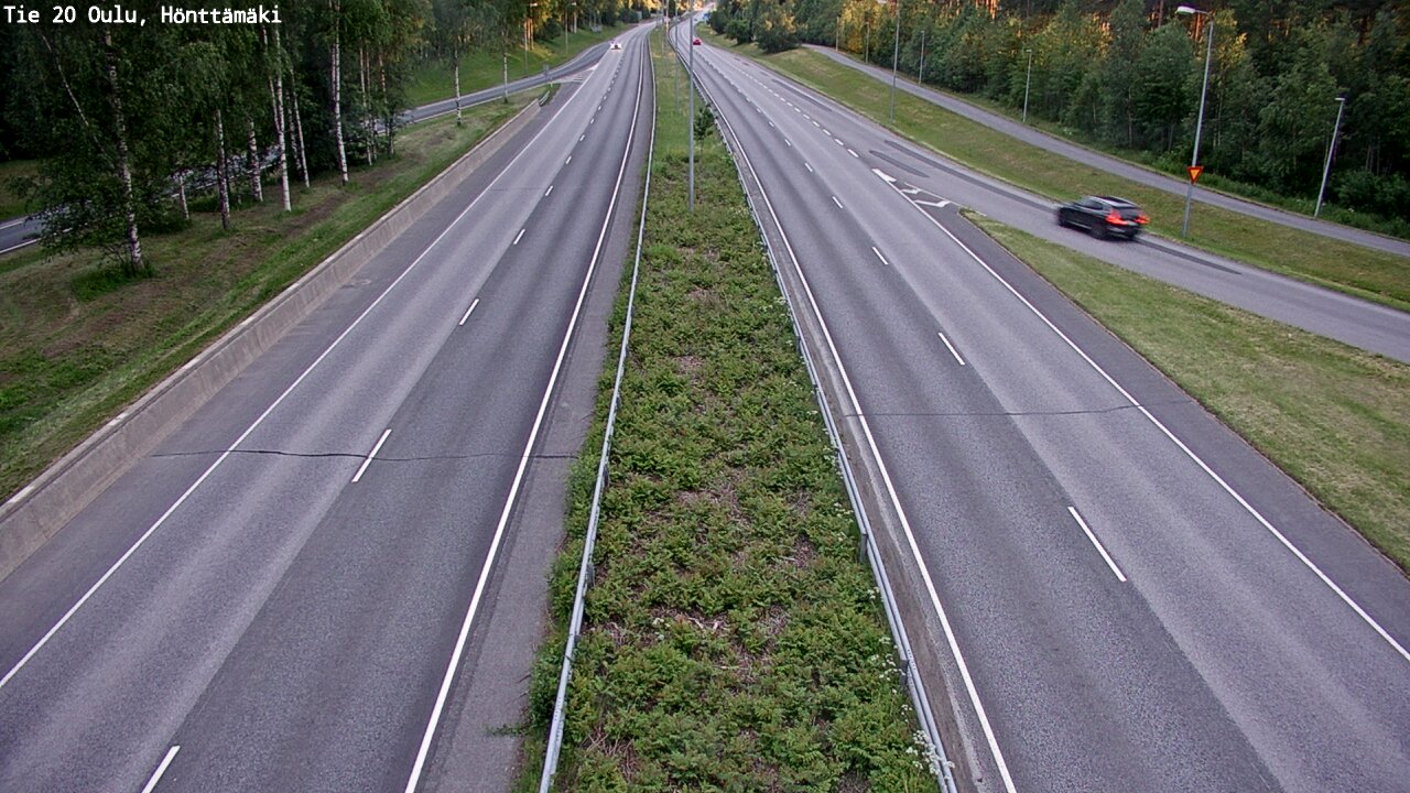 Weather Camera Image Road 20 Oulu, Hönttämäki, Oulu, Pohjois-Pohjanmaa