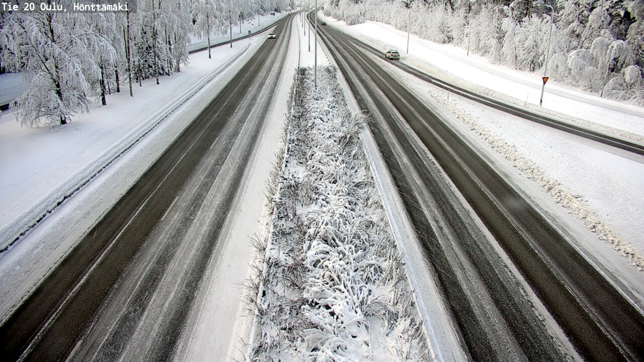Weather Camera Image Road 20 Oulu, Hönttämäki, Oulu, Pohjois-Pohjanmaa