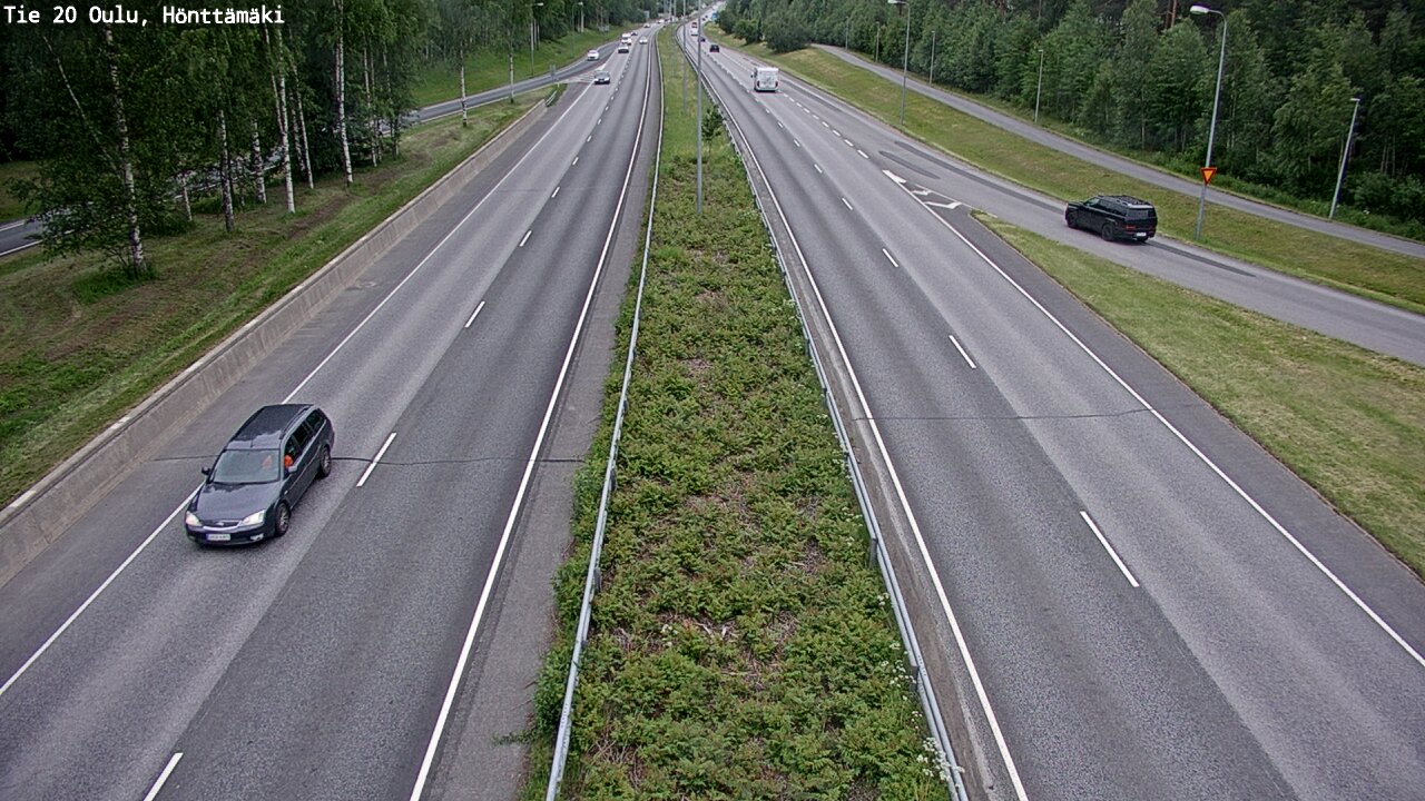 Weather Camera Image Road 20 Oulu, Hönttämäki, Oulu, Pohjois-Pohjanmaa