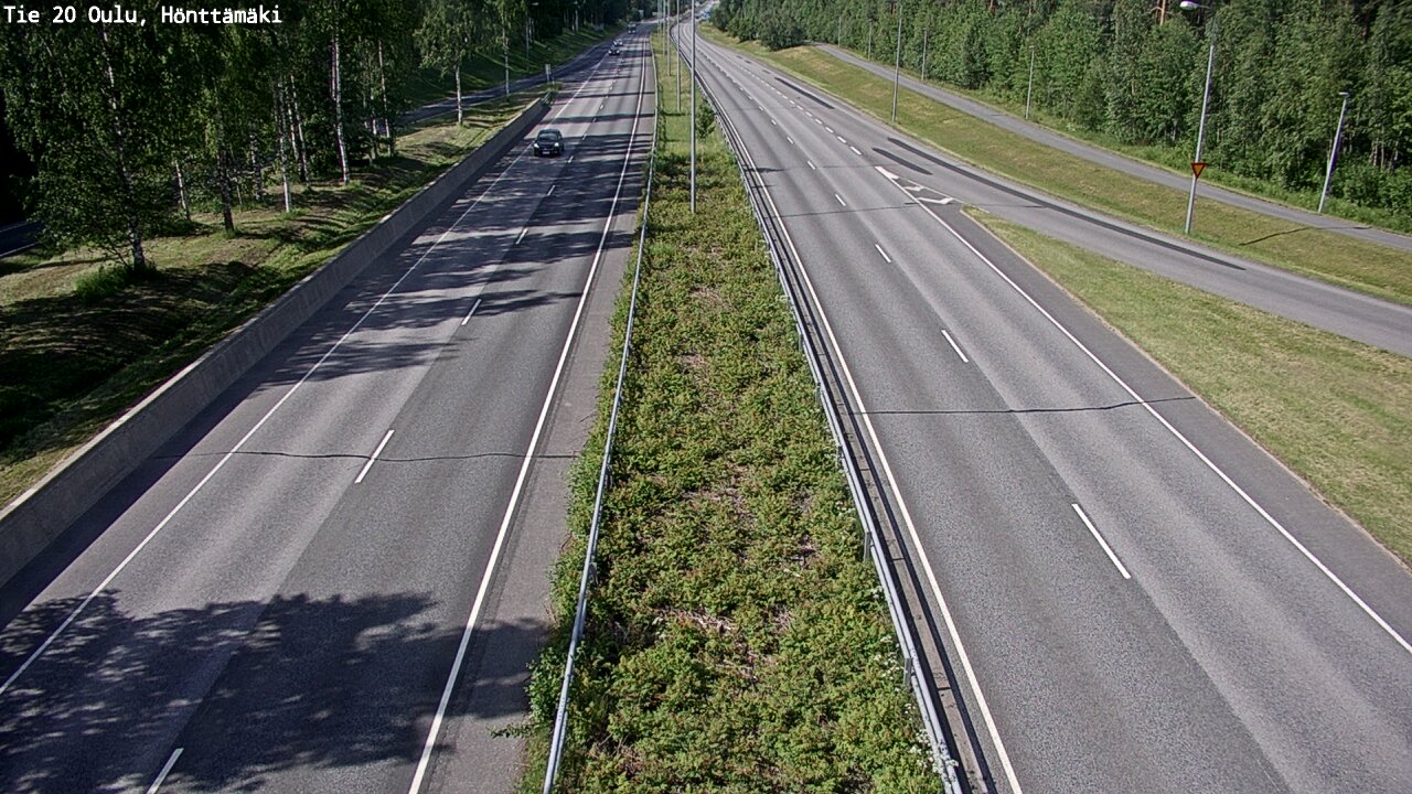 Weather Camera Image Road 20 Oulu, Hönttämäki, Oulu, Pohjois-Pohjanmaa