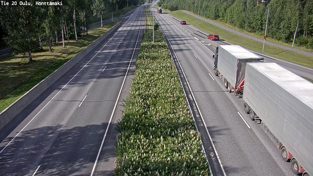 Weather Camera Image Road 20 Oulu, Hönttämäki, Oulu, Pohjois-Pohjanmaa