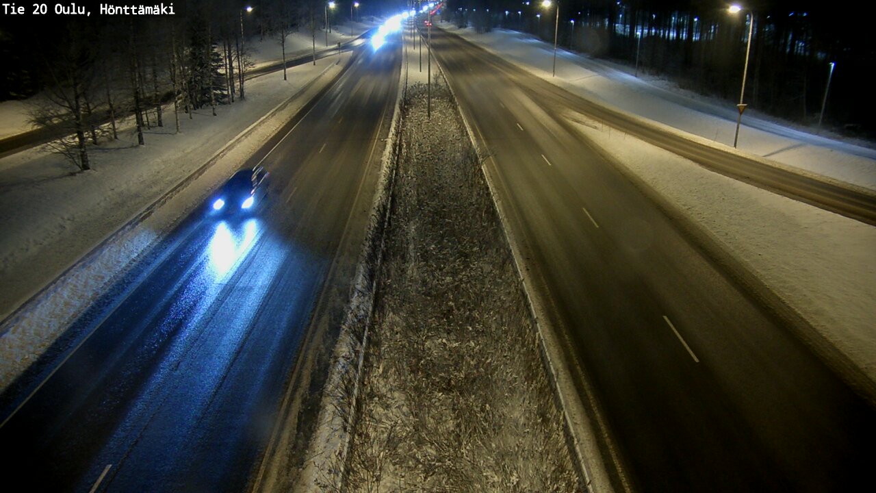 Weather Camera Image Väg 20 Oleåborg, Hönttämäki, Oulu, Pohjois-Pohjanmaa