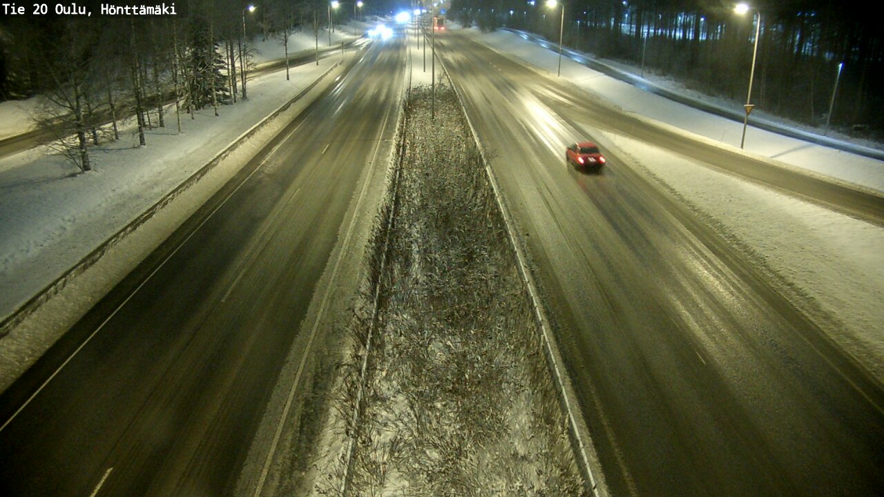 Weather Camera Image Väg 20 Oleåborg, Hönttämäki, Oulu, Pohjois-Pohjanmaa