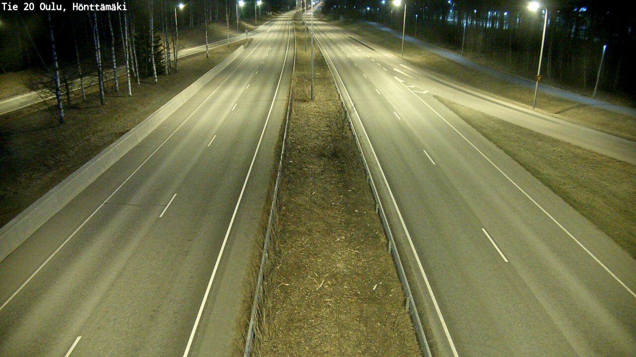 Weather Camera Image Road 20 Oulu, Hönttämäki, Oulu, Pohjois-Pohjanmaa