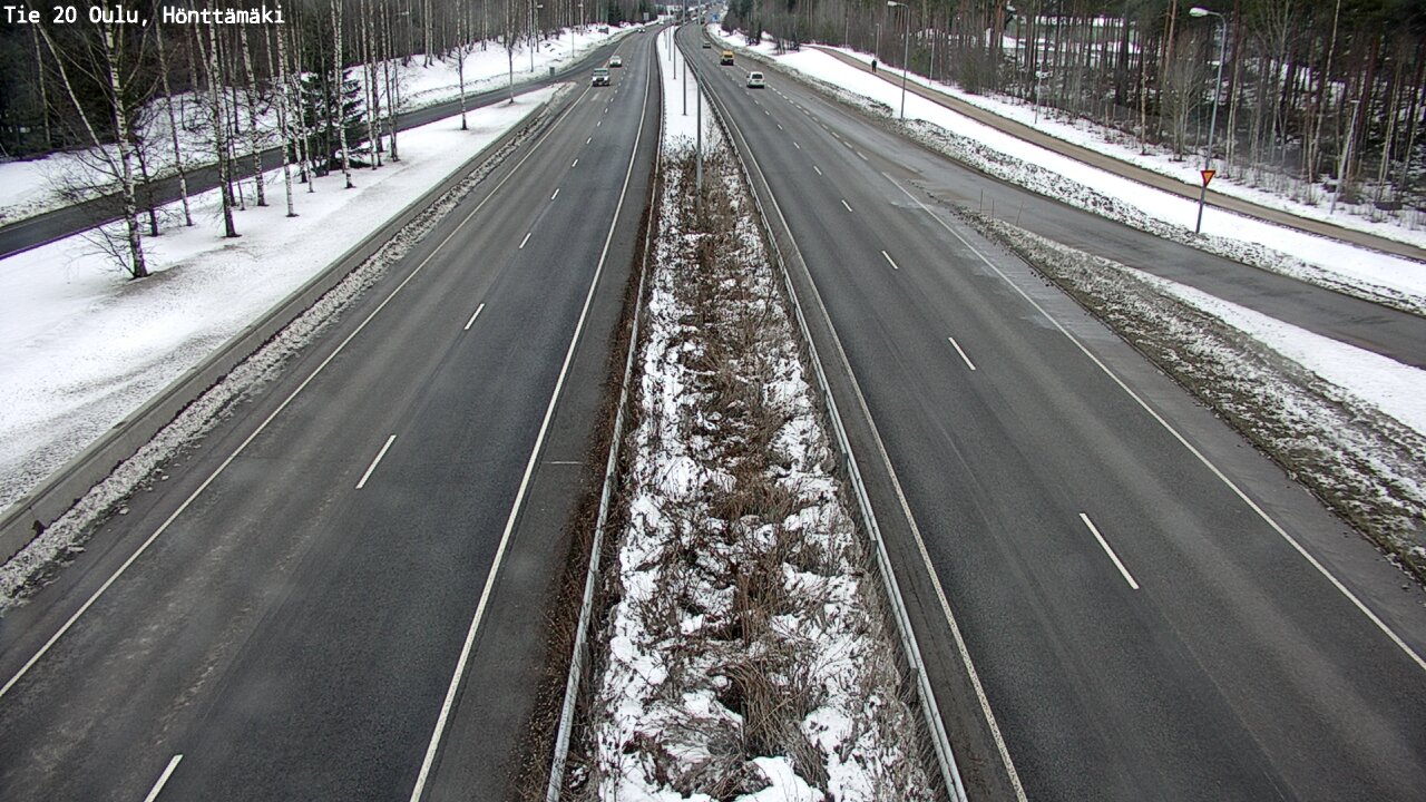 Weather Camera Image Road 20 Oulu, Hönttämäki, Oulu, Pohjois-Pohjanmaa
