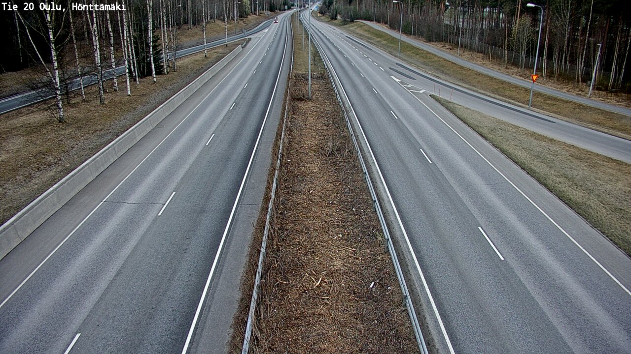 Weather Camera Image Väg 20 Oleåborg, Hönttämäki, Oulu, Pohjois-Pohjanmaa