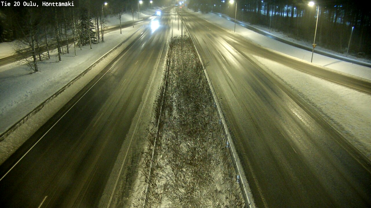 Weather Camera Image Väg 20 Oleåborg, Hönttämäki, Oulu, Pohjois-Pohjanmaa