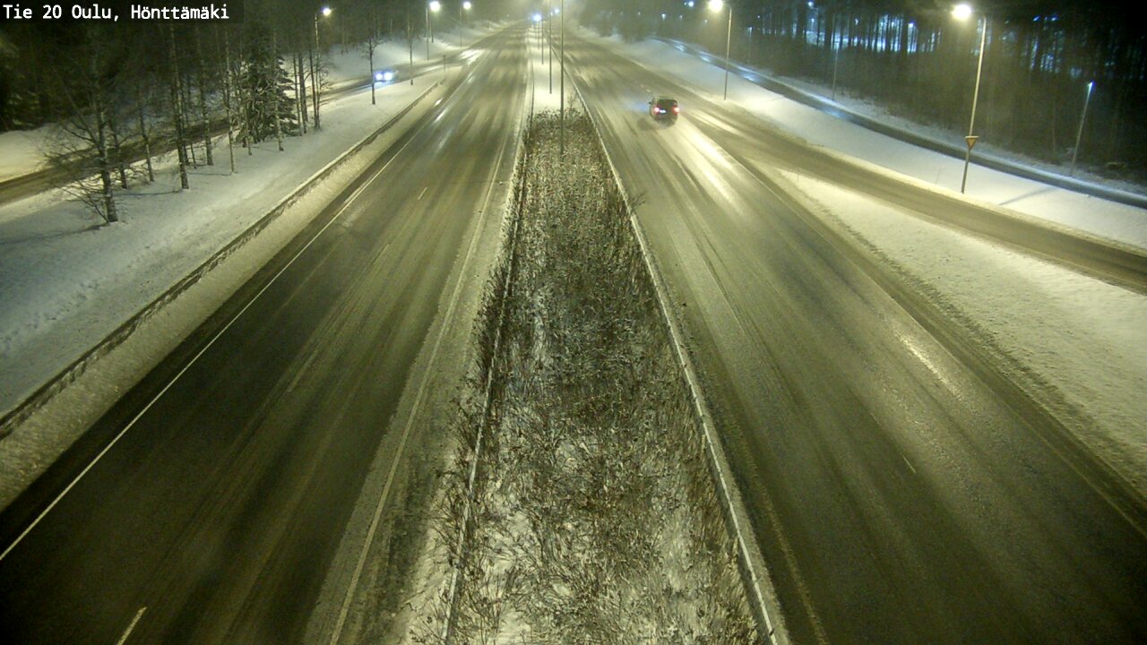 Weather Camera Image Väg 20 Oleåborg, Hönttämäki, Oulu, Pohjois-Pohjanmaa