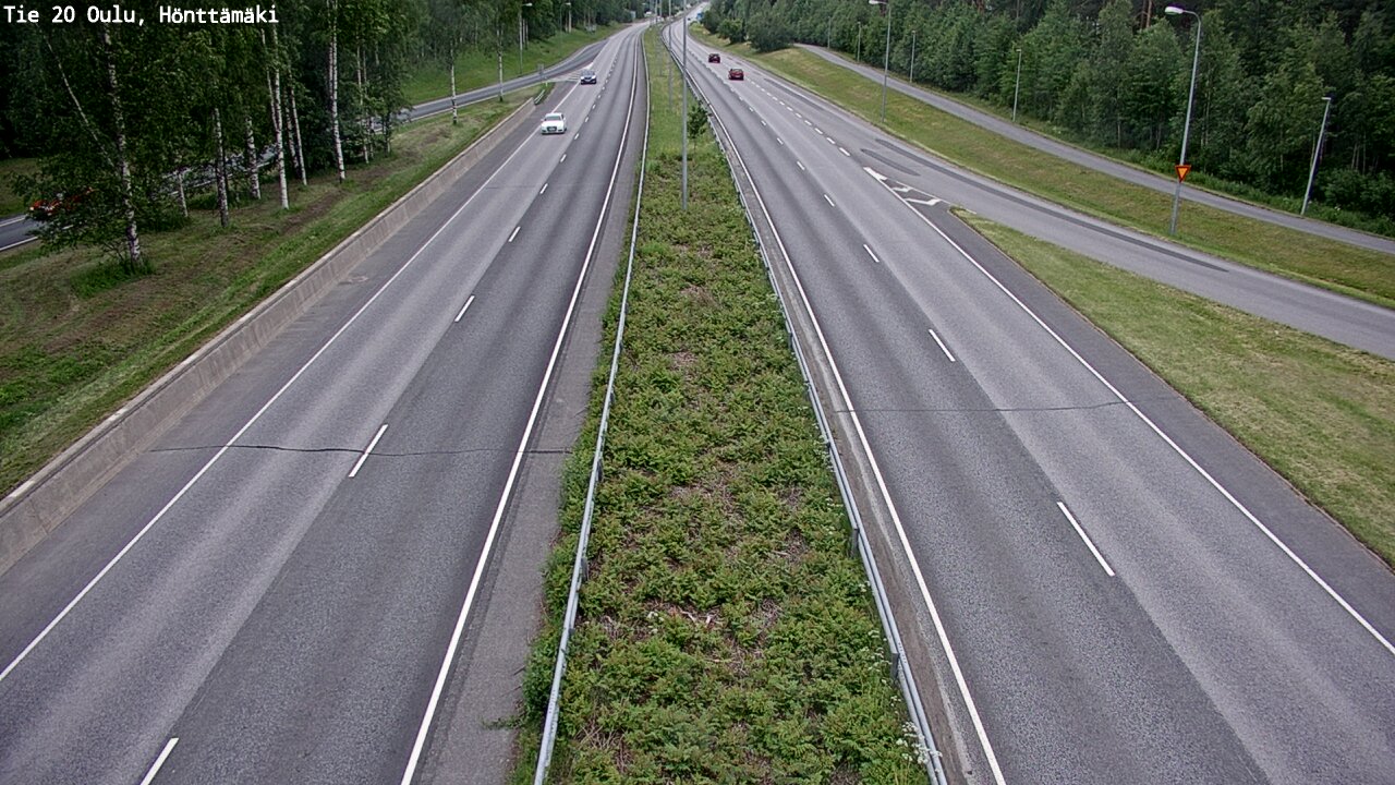 Weather Camera Image Road 20 Oulu, Hönttämäki, Oulu, Pohjois-Pohjanmaa
