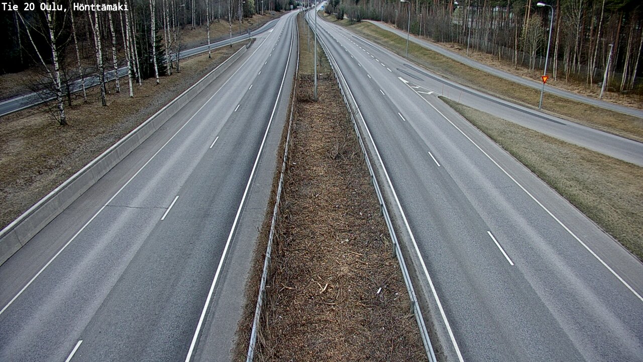 Weather Camera Image Väg 20 Oleåborg, Hönttämäki, Oulu, Pohjois-Pohjanmaa