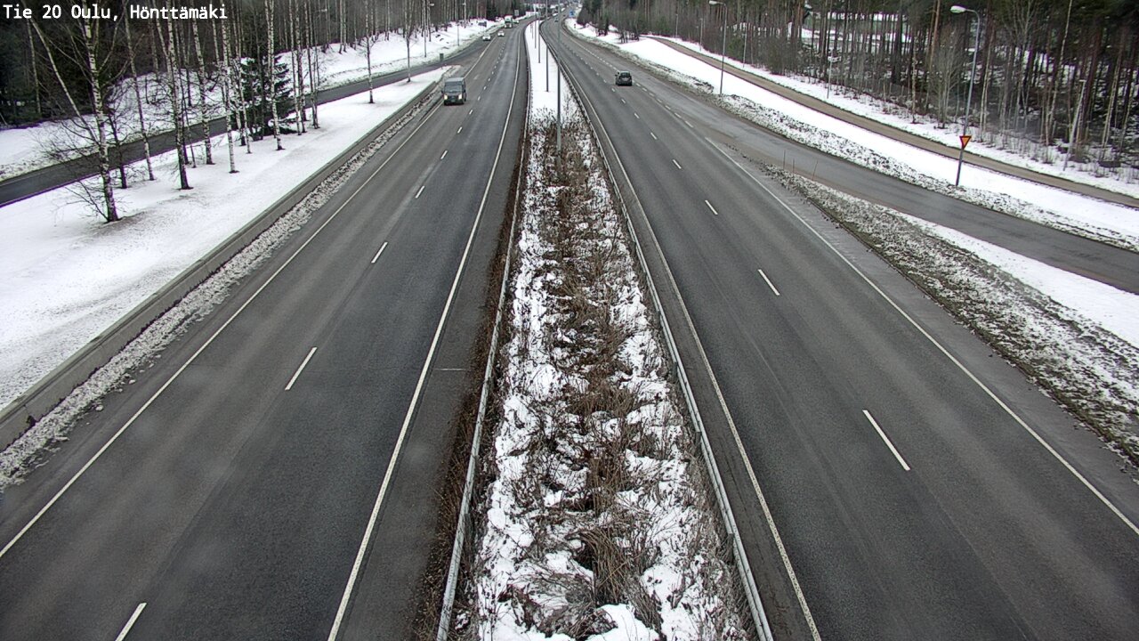 Weather Camera Image Road 20 Oulu, Hönttämäki, Oulu, Pohjois-Pohjanmaa