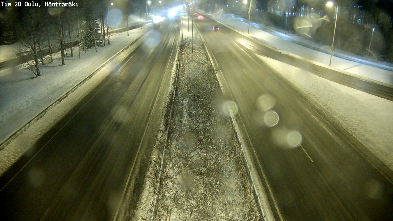 Weather Camera Image Väg 20 Oleåborg, Hönttämäki, Oulu, Pohjois-Pohjanmaa
