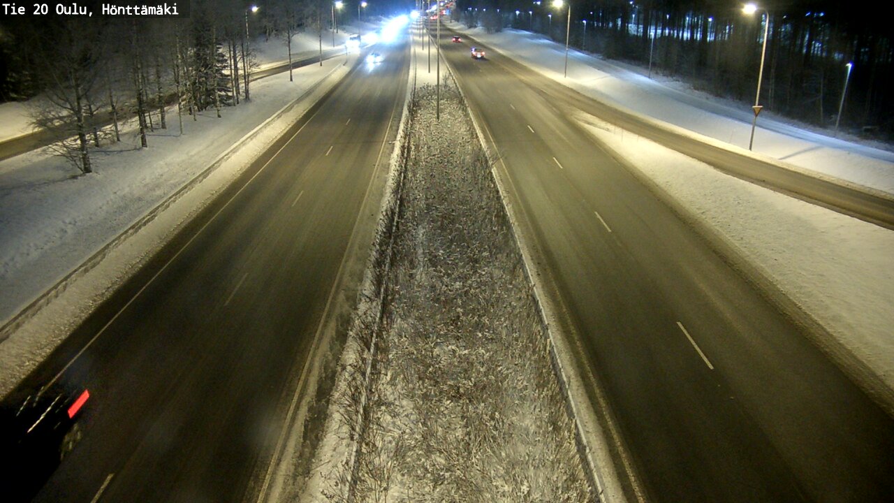 Weather Camera Image Väg 20 Oleåborg, Hönttämäki, Oulu, Pohjois-Pohjanmaa