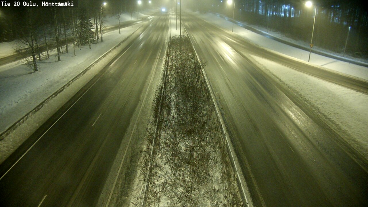 Weather Camera Image Väg 20 Oleåborg, Hönttämäki, Oulu, Pohjois-Pohjanmaa