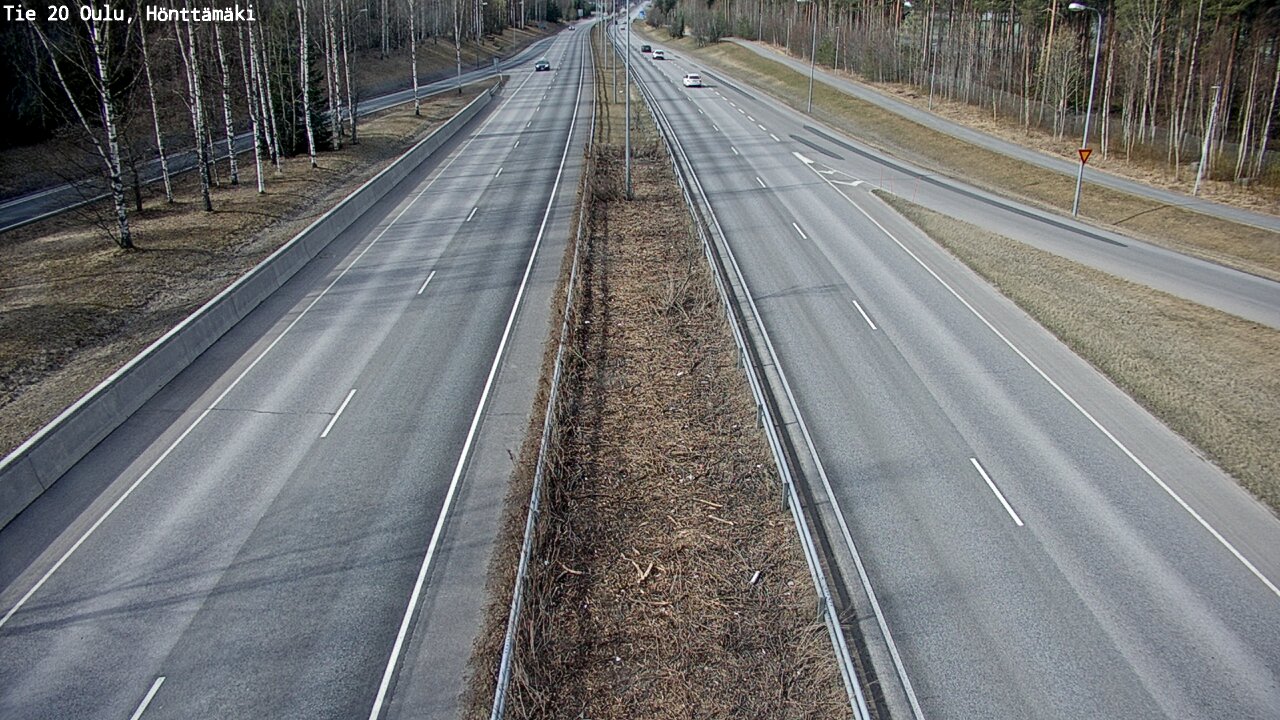 Weather Camera Image Road 20 Oulu, Hönttämäki, Oulu, Pohjois-Pohjanmaa