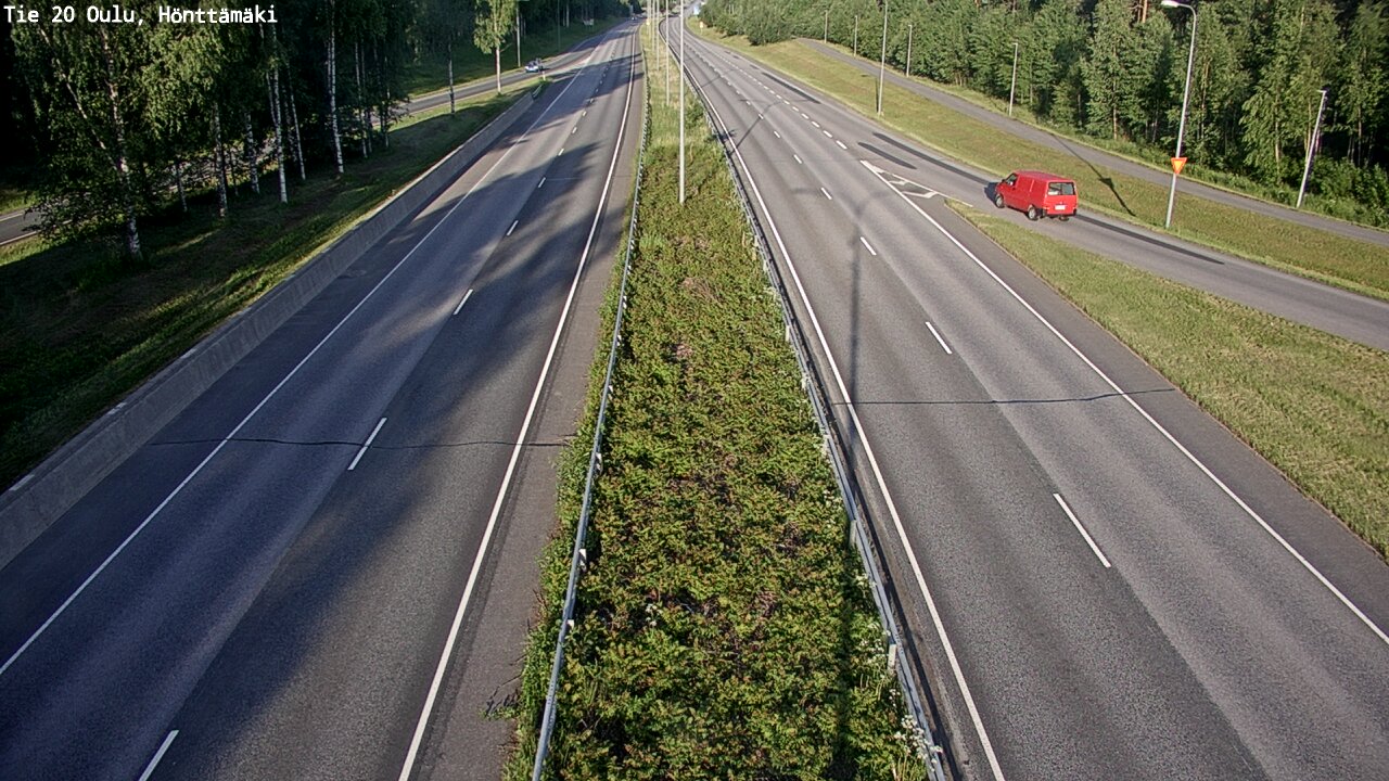 Weather Camera Image Road 20 Oulu, Hönttämäki, Oulu, Pohjois-Pohjanmaa