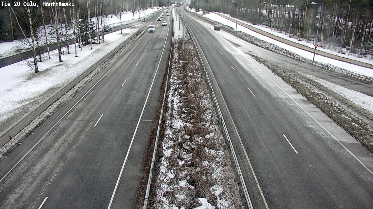 Weather Camera Image Väg 20 Oleåborg, Hönttämäki, Oulu, Pohjois-Pohjanmaa