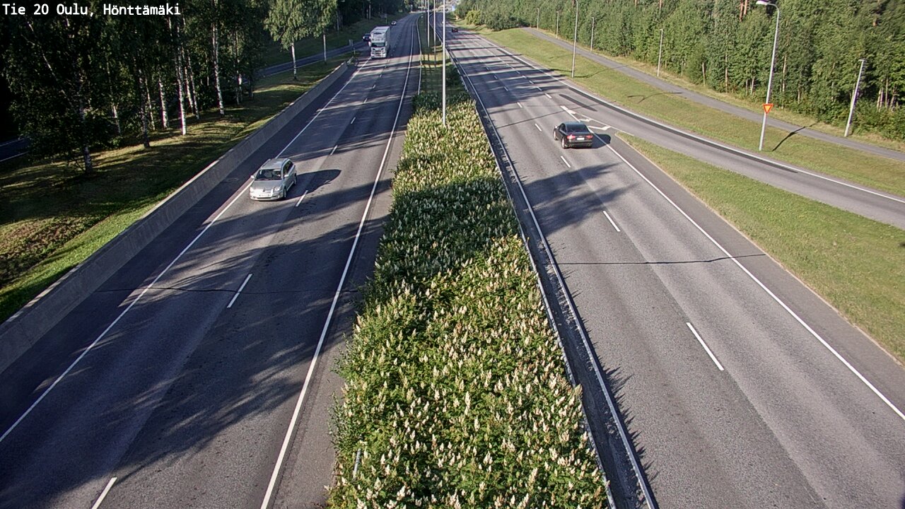 Weather Camera Image Väg 20 Oleåborg, Hönttämäki, Oulu, Pohjois-Pohjanmaa