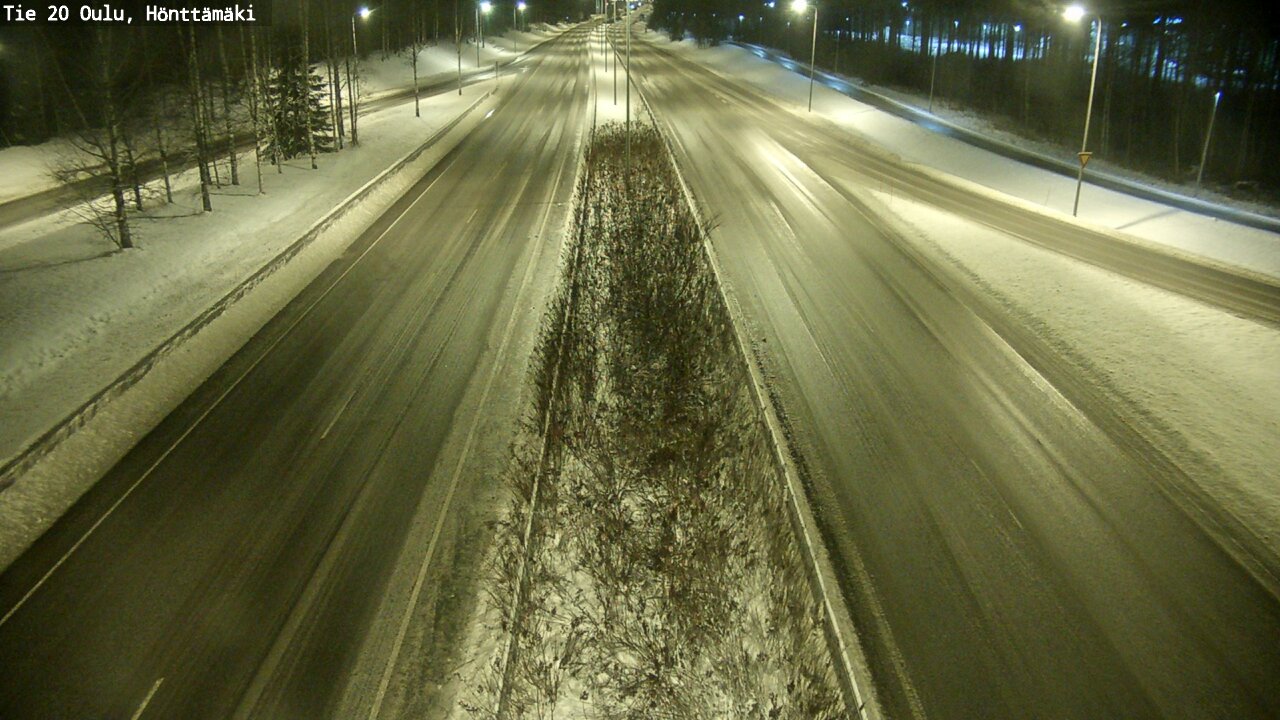 Weather Camera Image Väg 20 Oleåborg, Hönttämäki, Oulu, Pohjois-Pohjanmaa