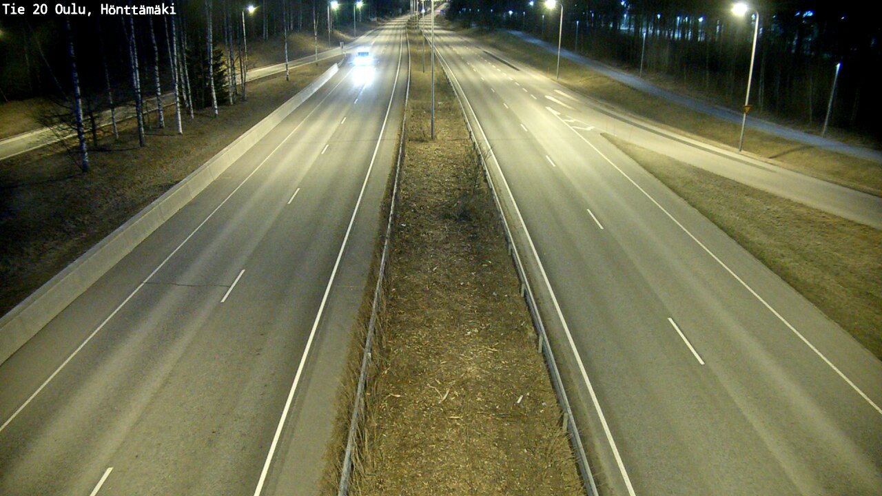 Weather Camera Image Road 20 Oulu, Hönttämäki, Oulu, Pohjois-Pohjanmaa