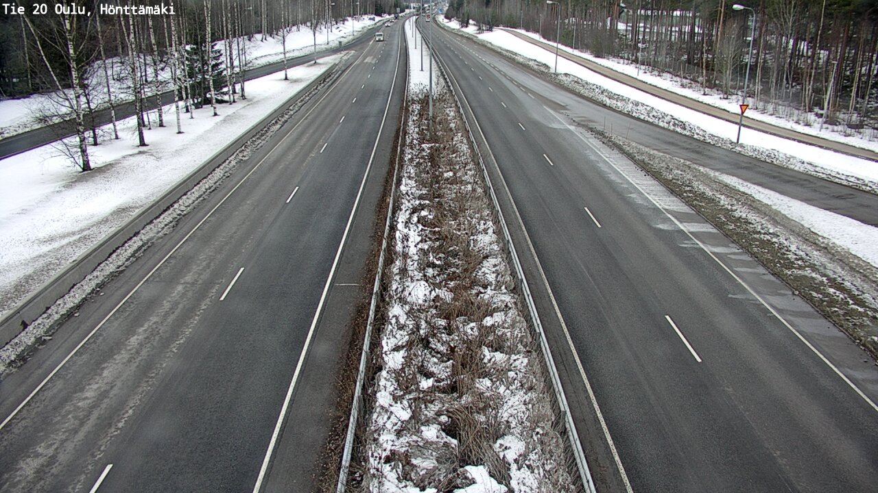 Weather Camera Image Väg 20 Oleåborg, Hönttämäki, Oulu, Pohjois-Pohjanmaa