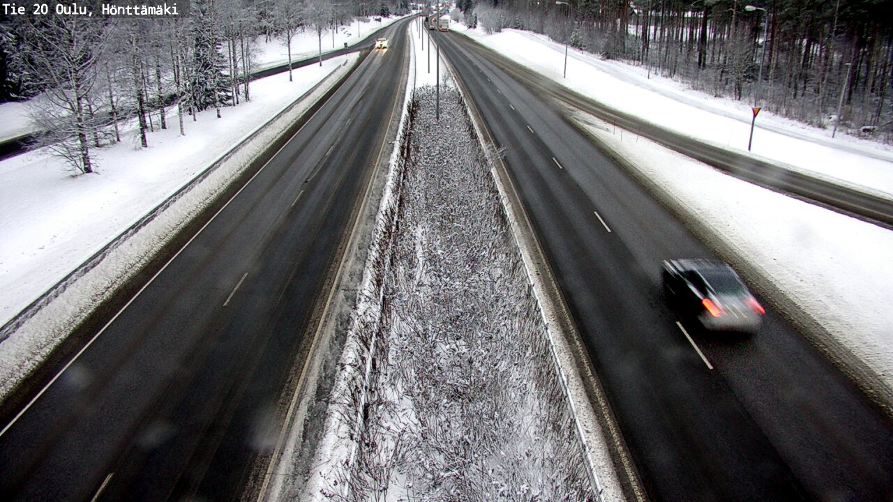 Weather Camera Image Väg 20 Oleåborg, Hönttämäki, Oulu, Pohjois-Pohjanmaa