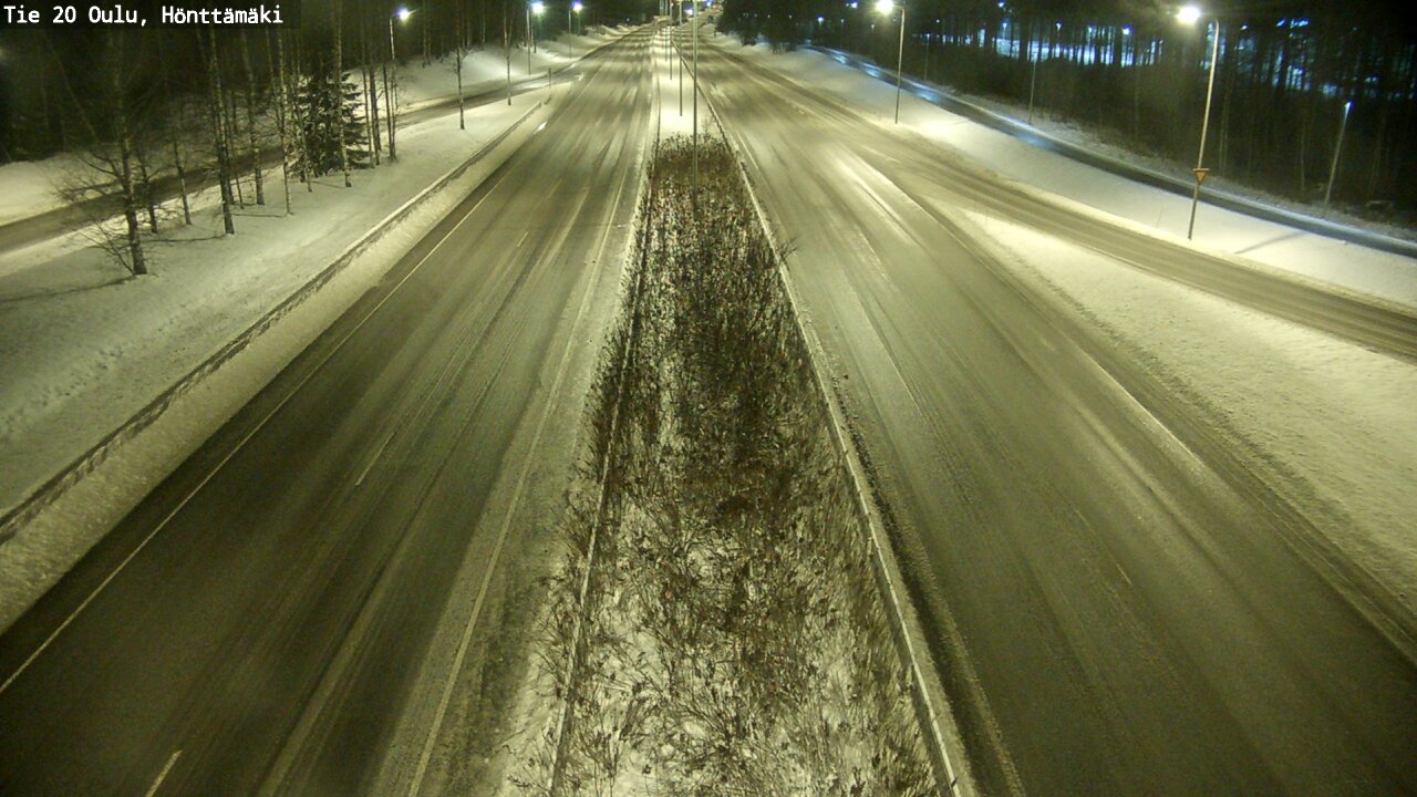 Weather Camera Image Väg 20 Oleåborg, Hönttämäki, Oulu, Pohjois-Pohjanmaa
