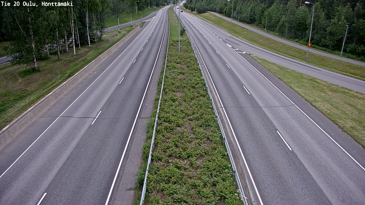 Weather Camera Image Road 20 Oulu, Hönttämäki, Oulu, Pohjois-Pohjanmaa