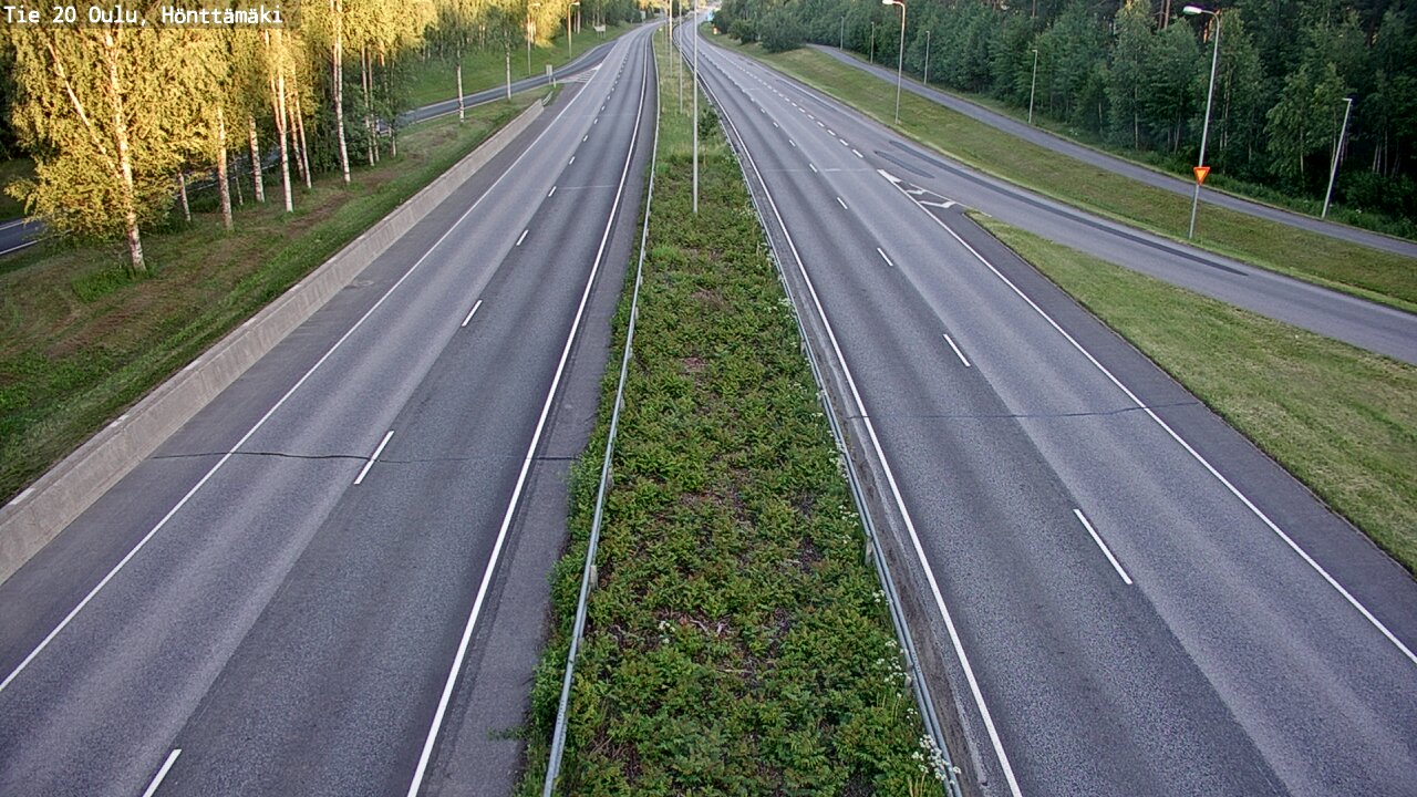 Weather Camera Image Road 20 Oulu, Hönttämäki, Oulu, Pohjois-Pohjanmaa