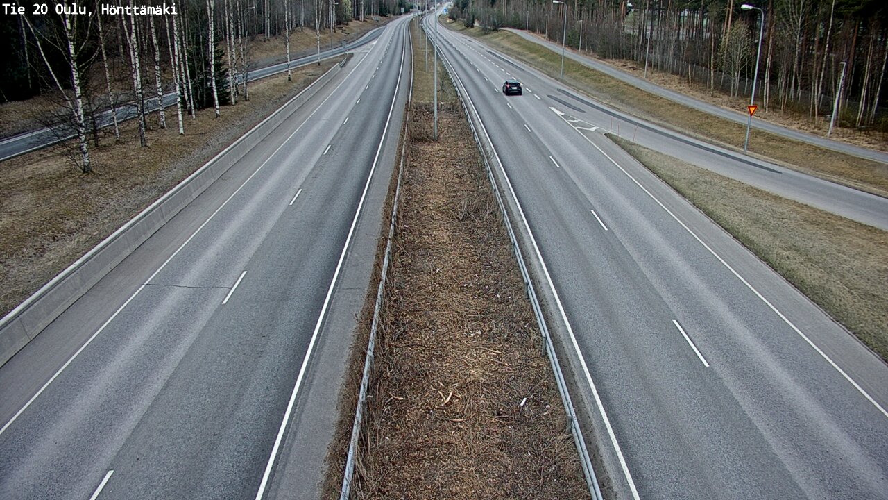 Weather Camera Image Väg 20 Oleåborg, Hönttämäki, Oulu, Pohjois-Pohjanmaa