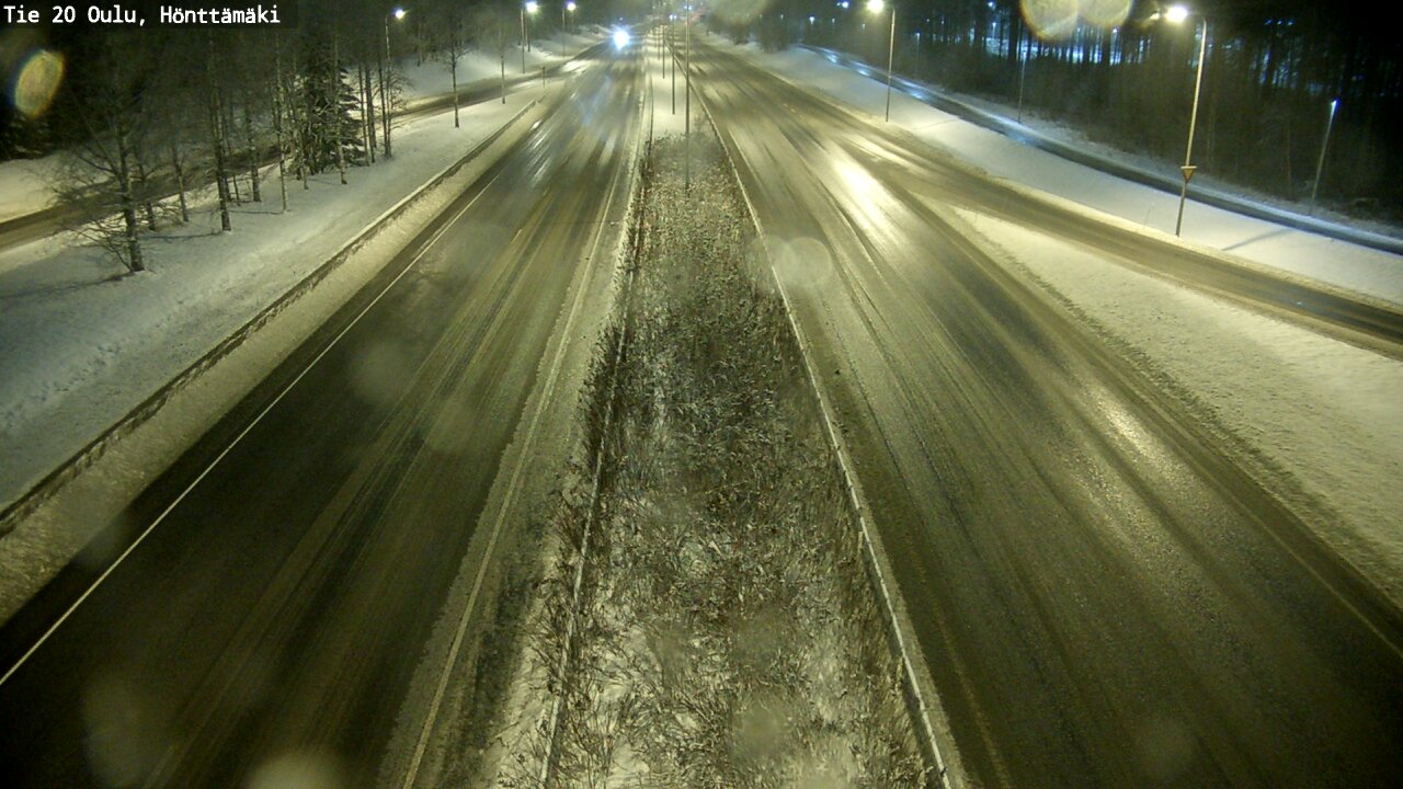 Weather Camera Image Väg 20 Oleåborg, Hönttämäki, Oulu, Pohjois-Pohjanmaa