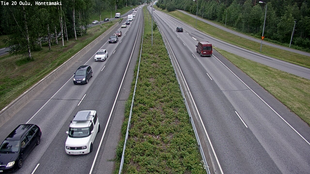 Weather Camera Image Road 20 Oulu, Hönttämäki, Oulu, Pohjois-Pohjanmaa
