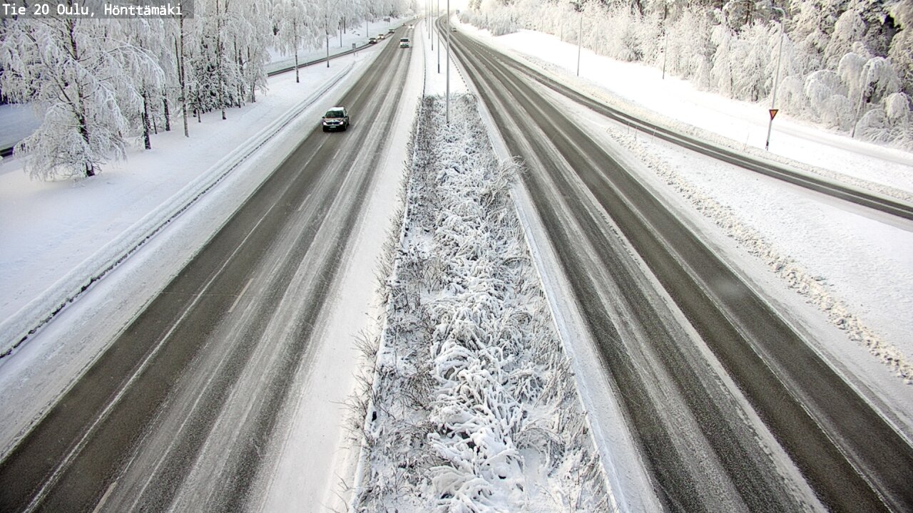 Weather Camera Image Road 20 Oulu, Hönttämäki, Oulu, Pohjois-Pohjanmaa