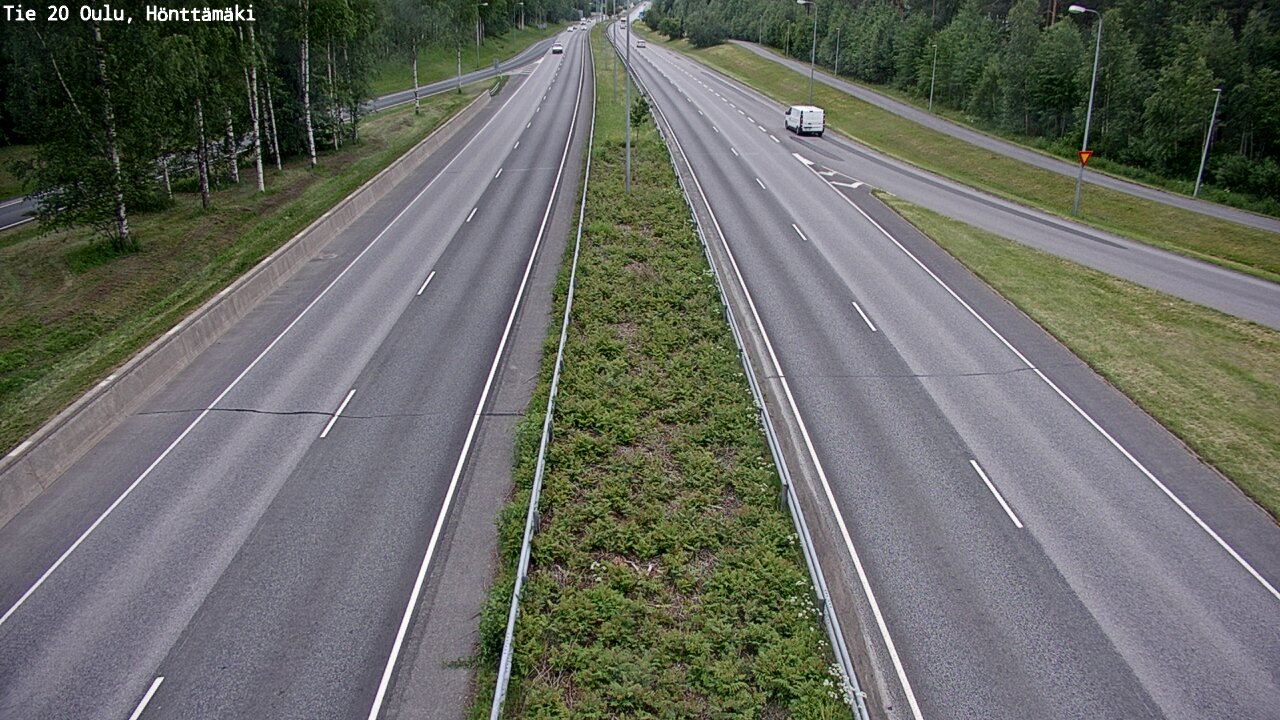 Weather Camera Image Road 20 Oulu, Hönttämäki, Oulu, Pohjois-Pohjanmaa